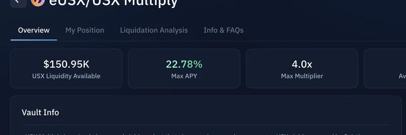 Solstice Finance、Kaminoでローンチ：eUSX Multiplyで利回りを強化